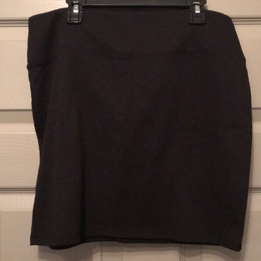 Black mini skirt